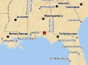 S E USA map to GMNP ecological and economical green burial